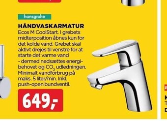 jem & fix Håndvask armatur tilbud