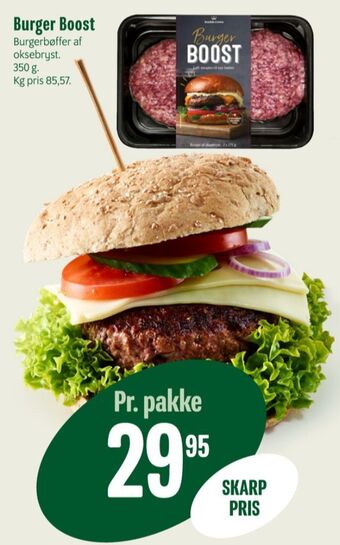 Min Købmand Burger boost hakkebøffer tilbud