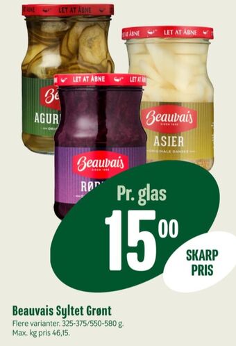 Min Købmand Beauvais asier syltet tilbud