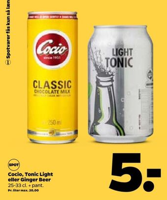 Netto Cocio chokolademælk tilbud