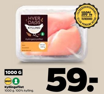 Netto Ukendt kyllingebrystfilet tilbud
