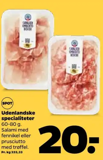 Netto Ukendt salami tilbud