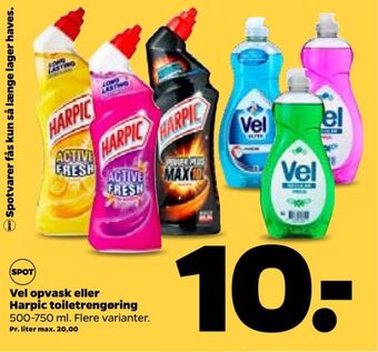 Netto Vel opvaskemiddel tilbud