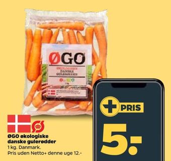 Netto Øgo gulerødder tilbud