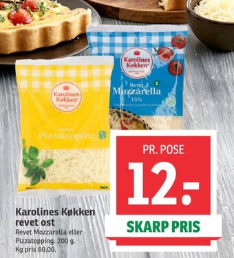 SPAR Karolines revet ost mozzarella tilbud