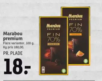 Marabou premium chokoladeplade fin 70% kakao