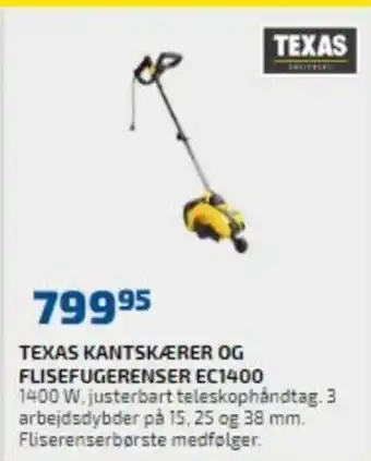 Davidsen Texas Kantskærer Og Flisefugerenser EC1400 tilbud