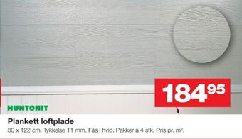 Bauhaus Huntonit loftplader tilbud