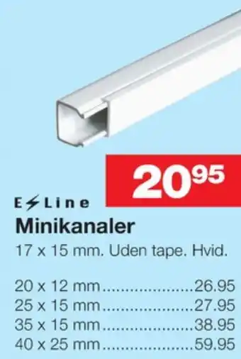 Bauhaus E-line kabelkanaler tilbud