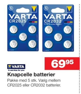 Bauhaus Varta batterier tilbud