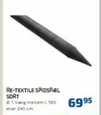 Davidsen Re-Textile Spidspæl Sort tilbud