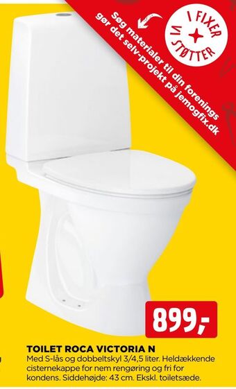 jem & fix Toilet roca victoria n tilbud