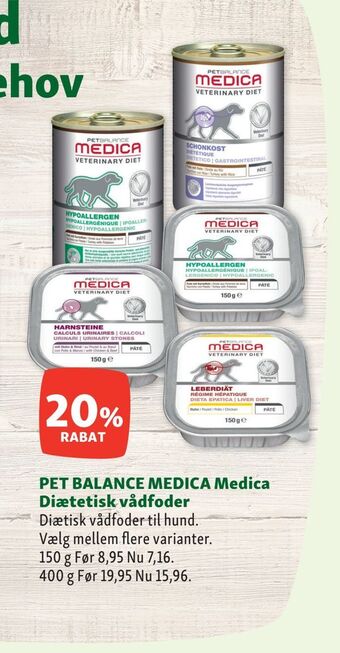 Maxi Zoo Pet balance medica medica diætetisk vådfoder tilbud