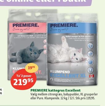 Maxi Zoo Premiere kattegrus excellent tilbud