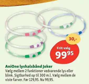 Maxi Zoo Anione lyshalsbånd joker tilbud