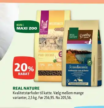 Maxi Zoo Real nature tilbud