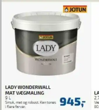Jotun Lady Wonderwall Mat Vægmaling