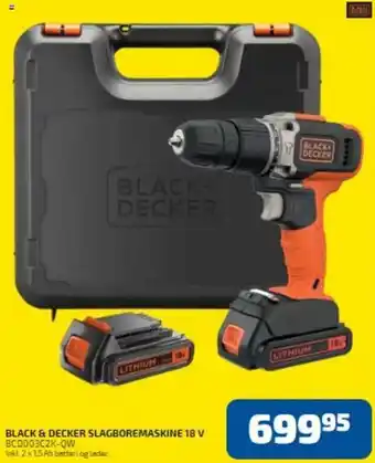 Davidsen Black & Decker Slagboremaskine 18 V tilbud