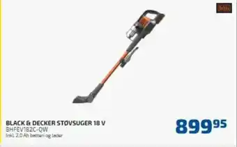 Davidsen Black & Decker Støvsuger 18 V tilbud