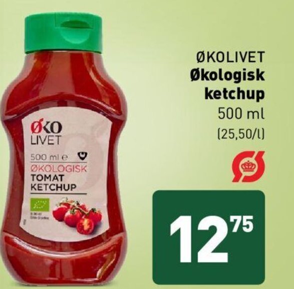 Økolivet Økologisk ketchup tilbud hos ALDI