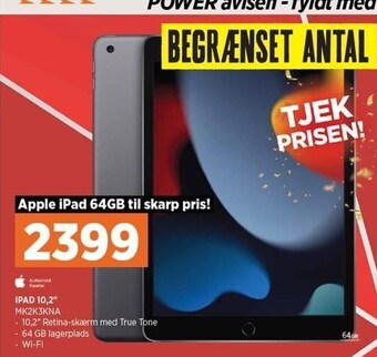 Power Ipad 10,2" tilbud