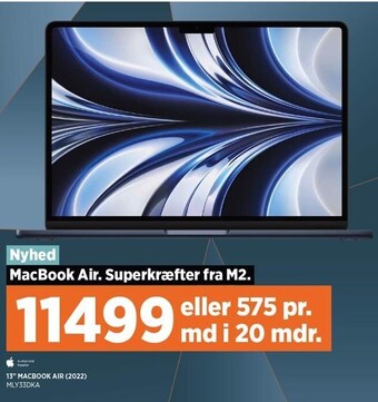 Power 13" macbook air (2022) tilbud