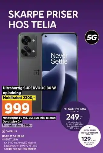 Power Oneplus nord 2t 5g 128 gb tilbud