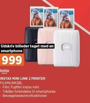 Power Instax mini link 2 printer tilbud