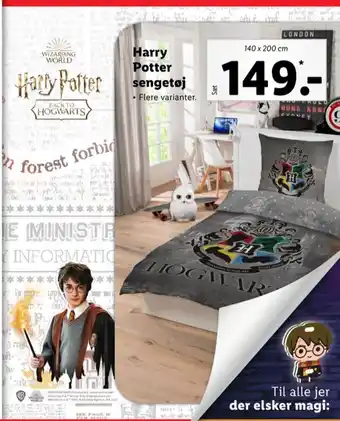 Lidl Harry potter sengesæt tilbud
