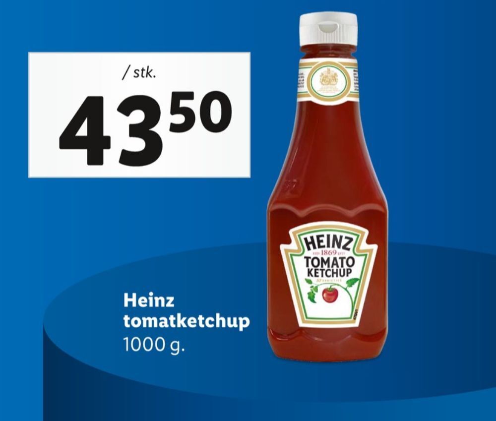 Heinz ketchup tilbud hos Lidl