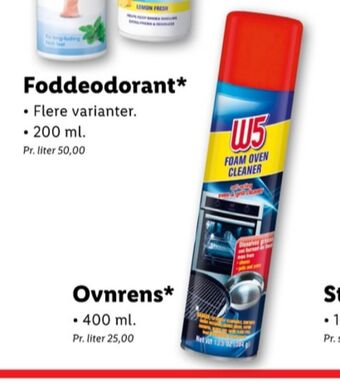 Lidl W5 ovnrens tilbud