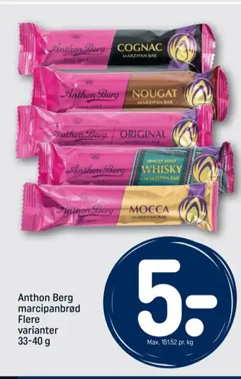REMA 1000 Anthon berg marcipanbrød mocca tilbud