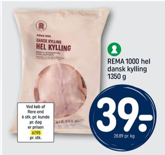 REMA 1000 Rema 1000 kylling tilbud