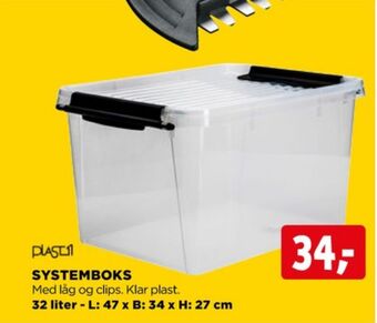 jem & fix Plast1 opbevaringsboks tilbud