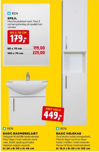 jem & fix Ren spejl tilbud