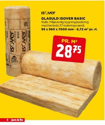 jem & fix Isover isolering tilbud