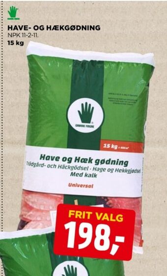jem & fix Grønne fingre gødning tilbud