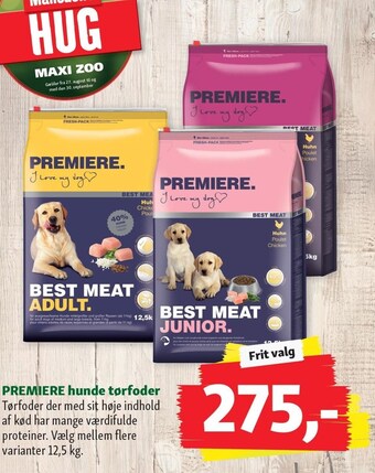 Maxi Zoo Premiere hunde tørfoder tilbud