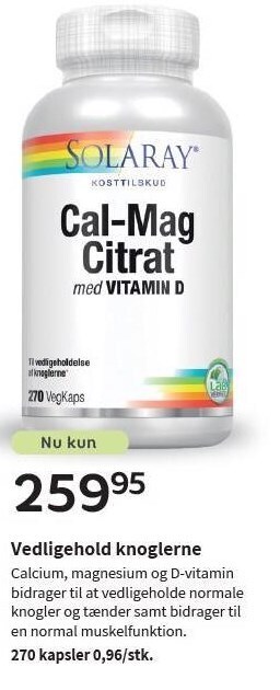 Helsam Cal-mag citrat tilbud