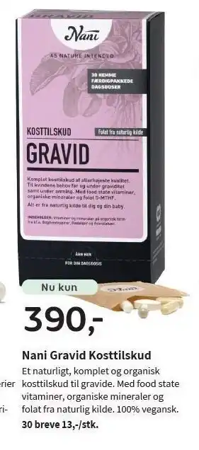 Helsam Nani gravid kosttilskud tilbud
