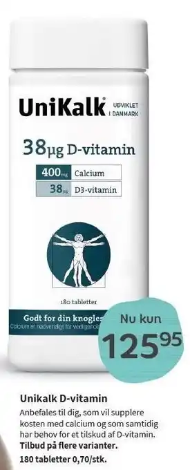 Helsam Unikalk d-vitamin tilbud