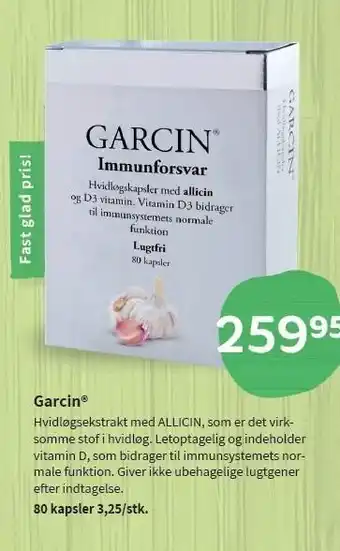Helsam Garcin immunforsvar tilbud