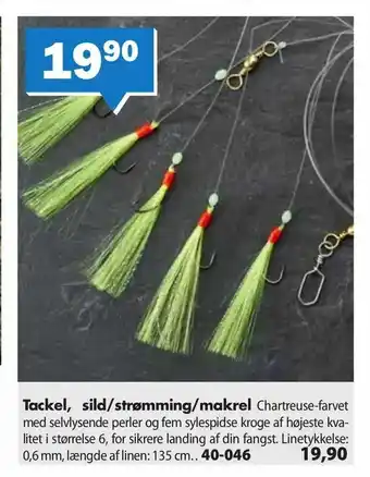 Tackel, sild/strømming/makrel