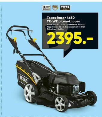 Bilka Texas Razor 4650 TR/WE plæneklipper tilbud