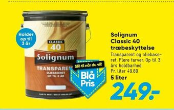 Bilka Solignum Classic 40 træbeskyttelse tilbud