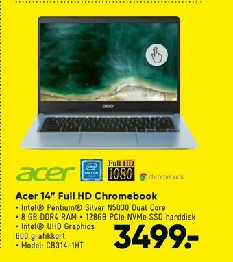 Acer 14" Full HD Chromebook