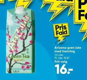 Bilka Arizona grøn iste med honning tilbud