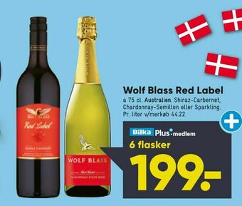 Bilka Wolf Blass Red Label tilbud