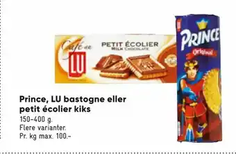 Bilka Prince, LU bastogne eller petit écolier kiks tilbud