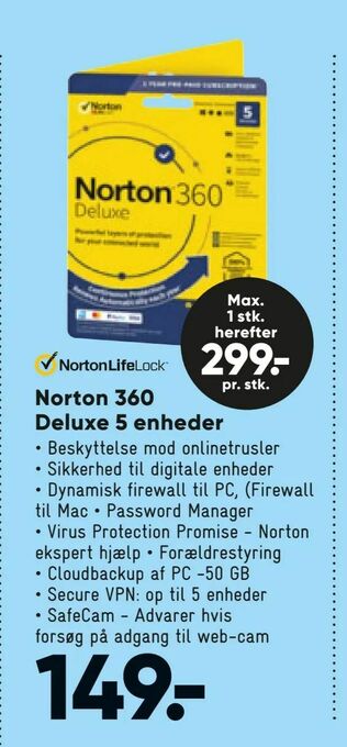 Bilka Norton 360 Deluxe 5 enheder tilbud